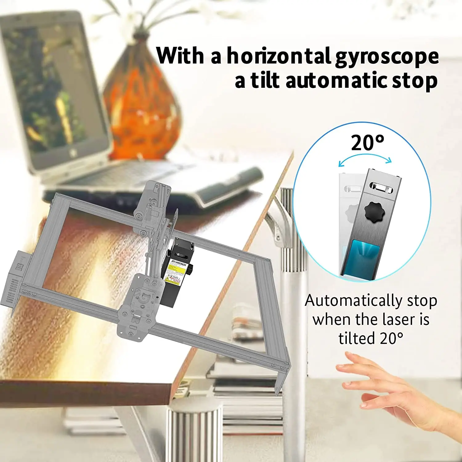 ATOMSTACK M50 Laser Engraver Module Accessories 50W Double Ultra Fine Spot Upgraded Fixed-Focus Laser Head Replacement