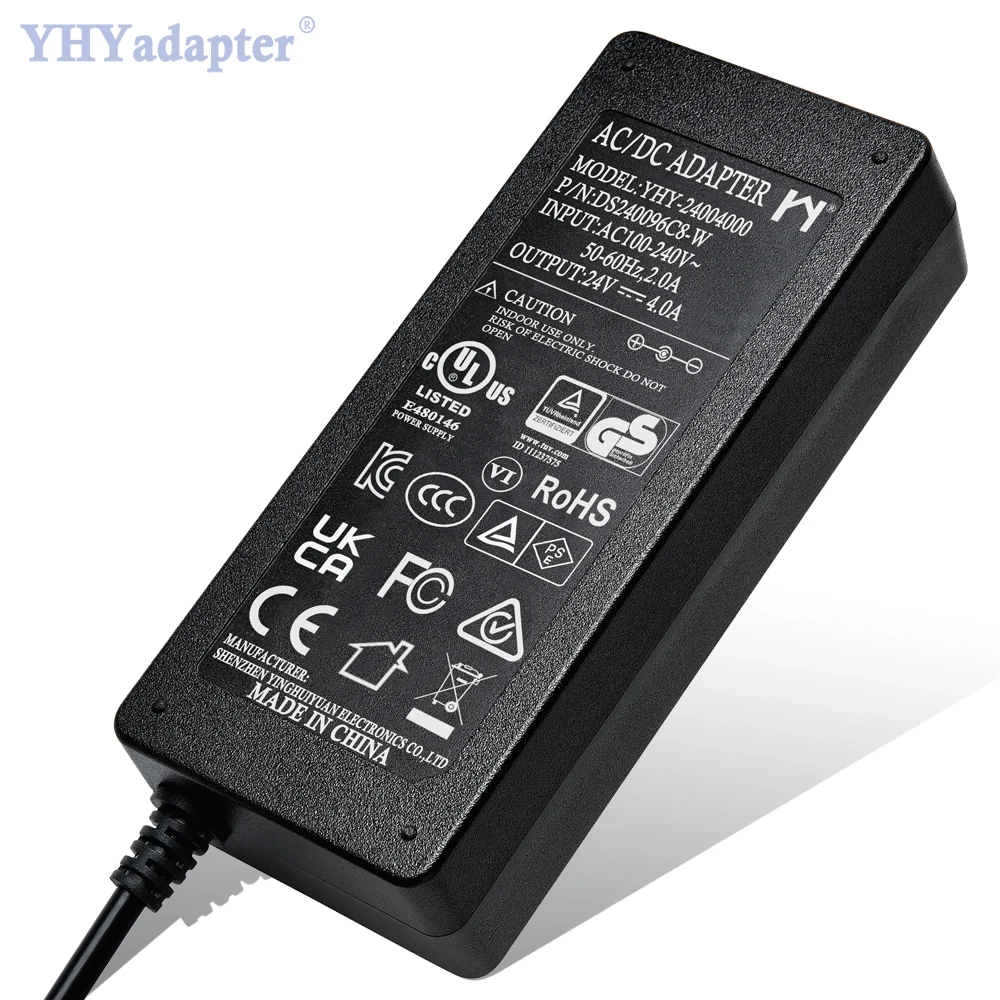  4amp 100 Ватт светодиодный драйвер 110vac источника питания 50 Гц 230v трансформатор 240v 4000ma с сертификацией Ul Fcc Ce Gs утверждения 24v 4a 3 Pin