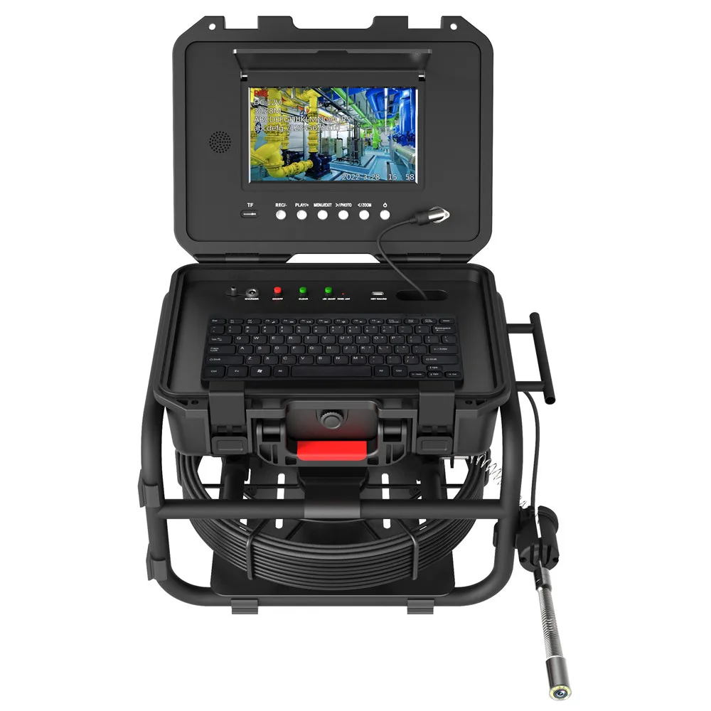 Factory price 20m-40m Sewer Pipe Inspection Camera with 9Inch 1080P Screen 512HZ Locator Video+Audio Recording Meter Counter