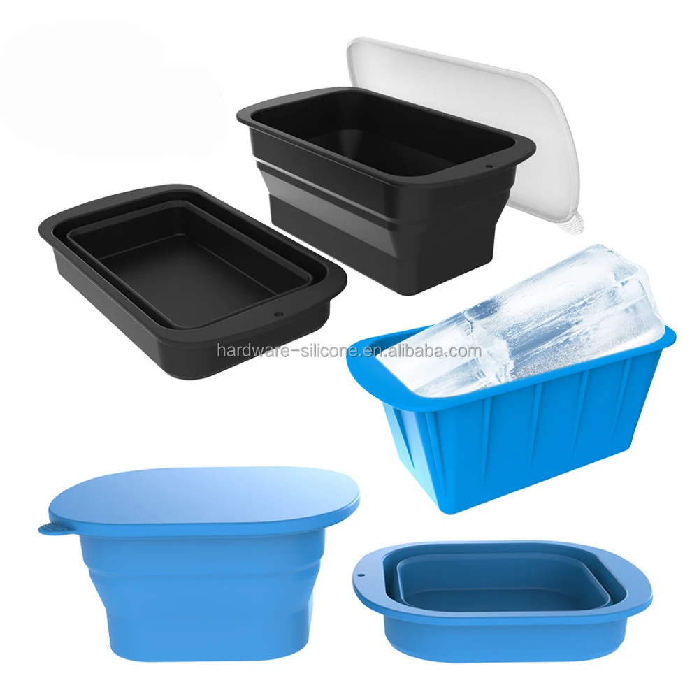 Silicone Big Ice Maker Ice Cube Tray Mold Bath Chiller 8lb Extra Large Ice Block Mold