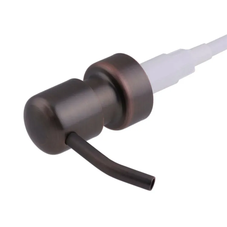 factory RUIPACK Customized Stainless Steel Brush Empty Dispenser Pump Polished Cosmetic Metal hand Soap Lotion Pump For Cosmetic Bottle