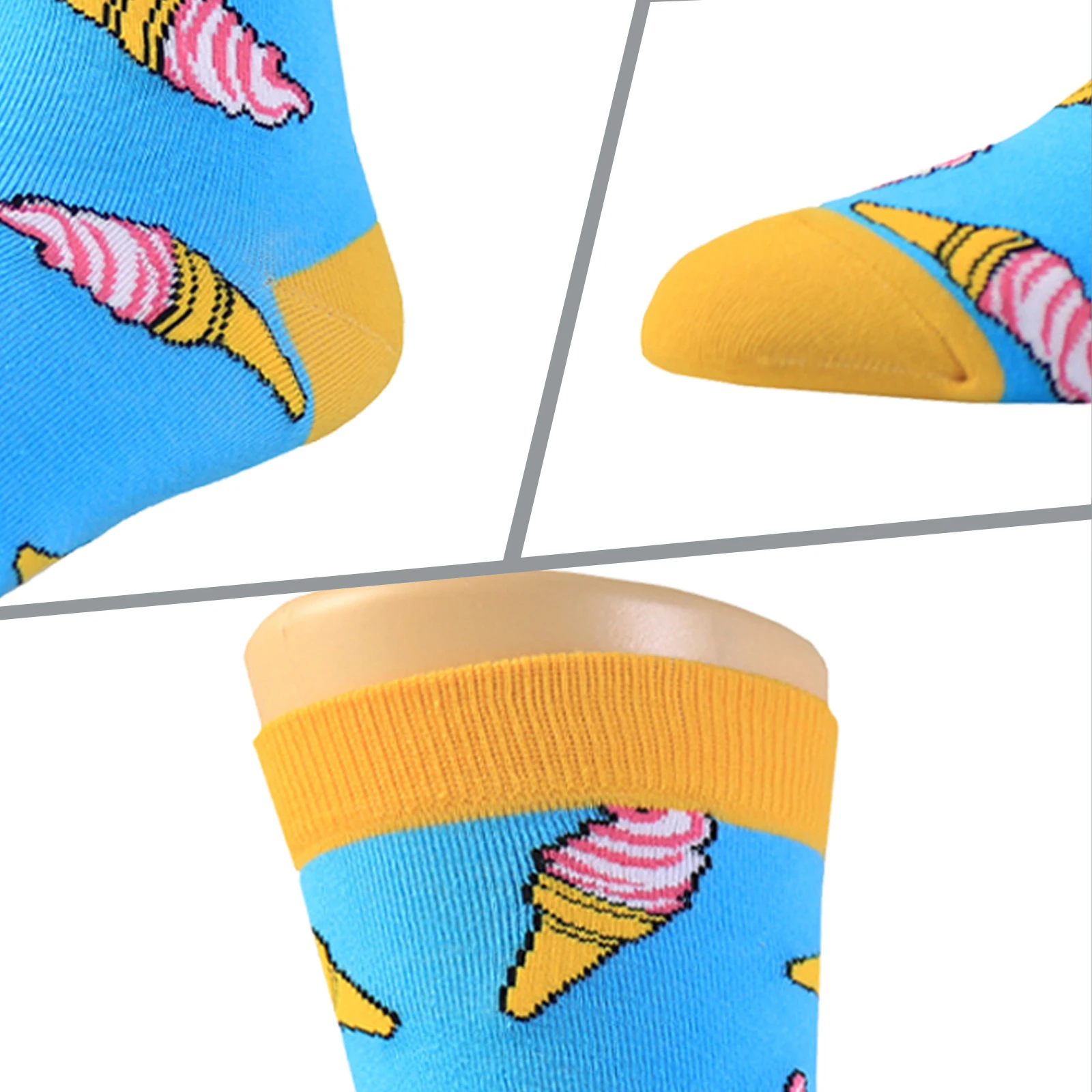 
fashion design youe own socks funny turkey icecream weed socks for men 