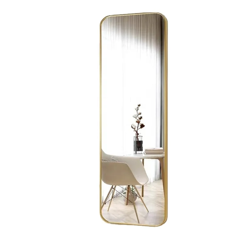 High Quality Modern Full-Length Wall Mirrors Factory Sales Illuminated Aluminum Lenses Equipped with Light for Hotels Made China
