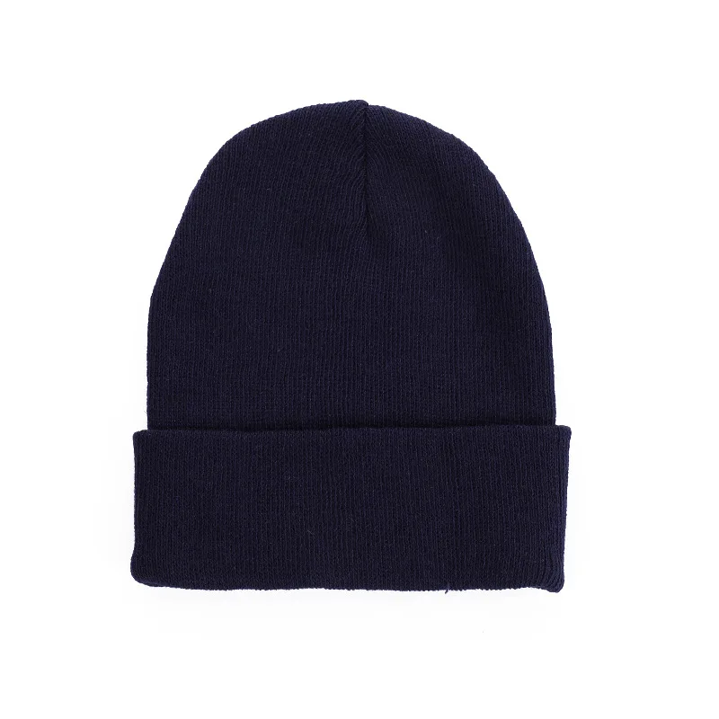 High Quality Daily Warm Winter Hat For Man and Woman Classic Acrylic Blank Custom Logo Knit Cuff Beanie