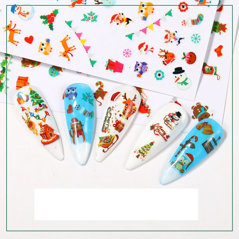 Free sample 2022 Popular Special Pattern Nail Stickers Custom Nail Wraps 3d Art Butterfly Designers Nail Stickers