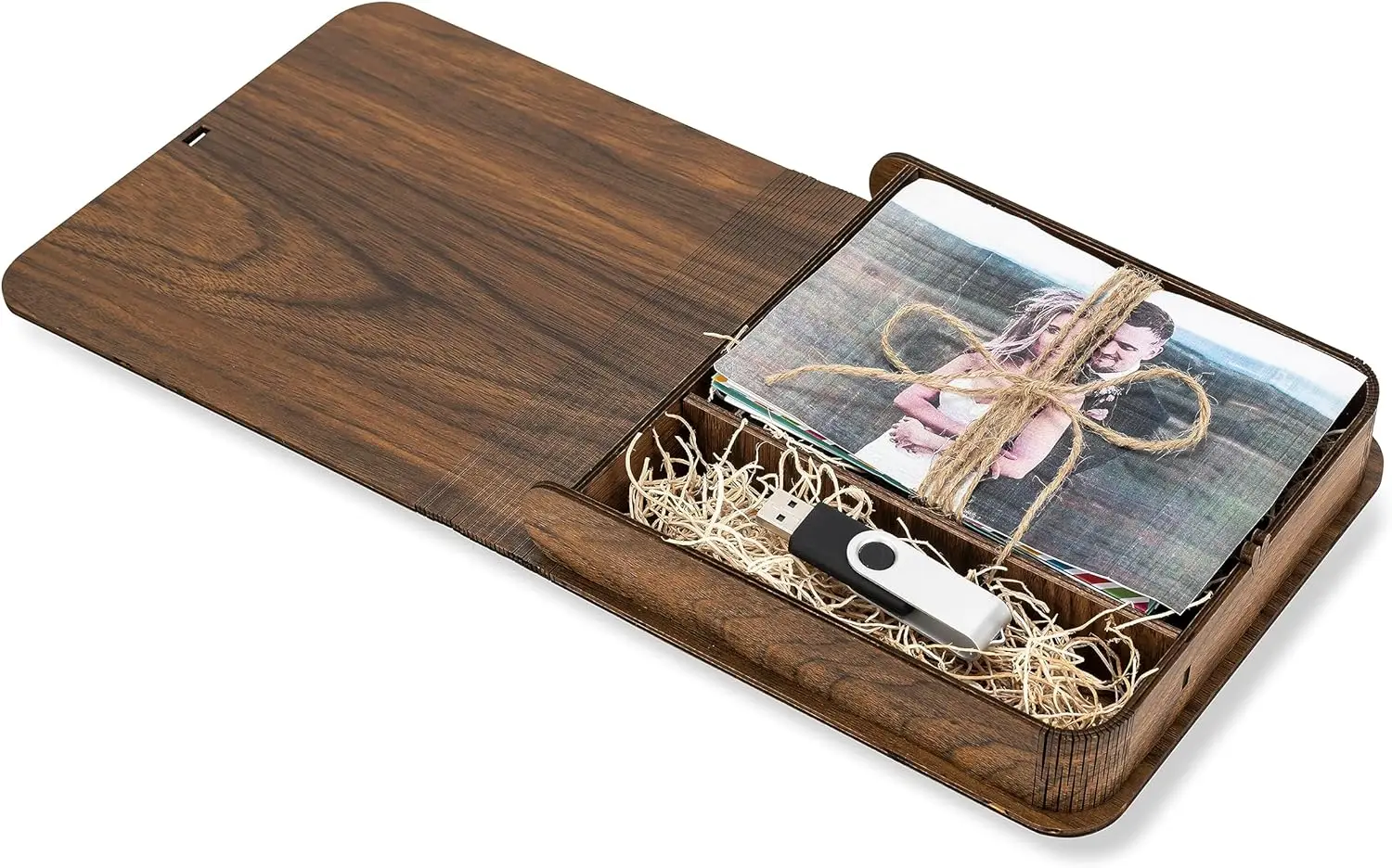 Customized Keepsake Boxes with Lids | Rustic Wooden Card Box & Storage Box for Wedding Registry Ideas