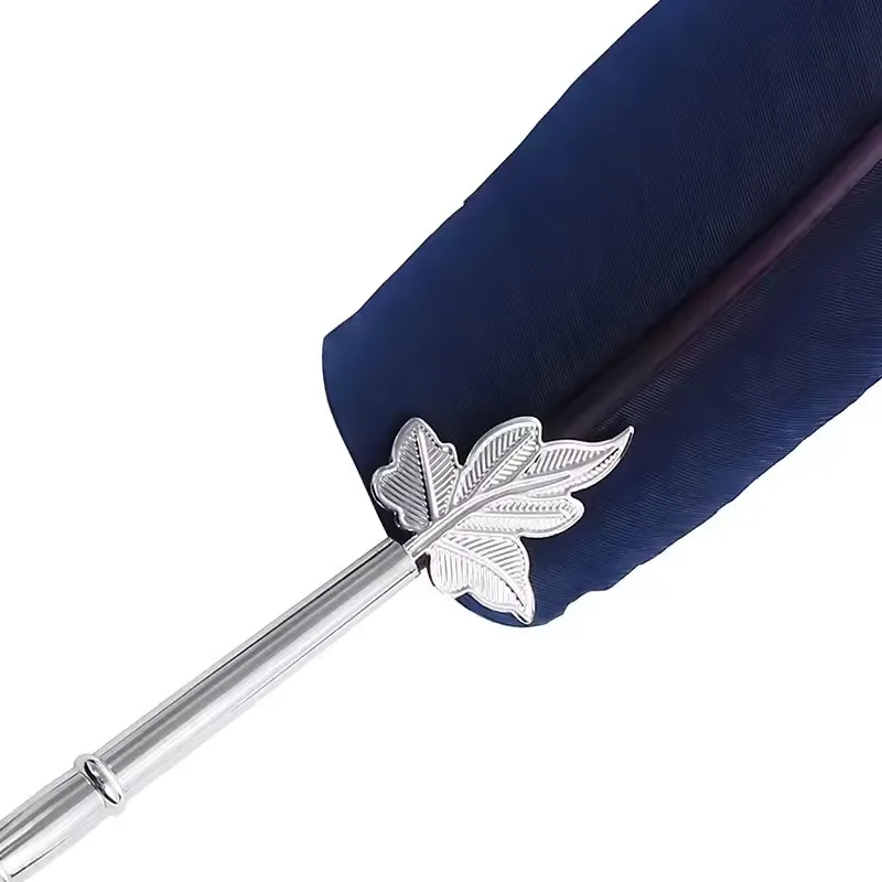 Old Gifts 5 Oblique Gothic Arabic Multi Nib Writing Quill Ink Dip Feather Pen set