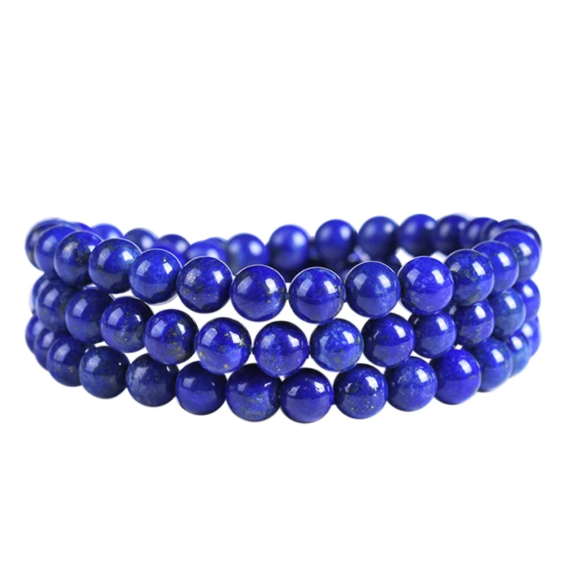 
High Quality Protection Blue Lapis Lazuli Multilayer Bead Bracelet Natural Stone Lazurite Beads Energy birthstone Bracelet 