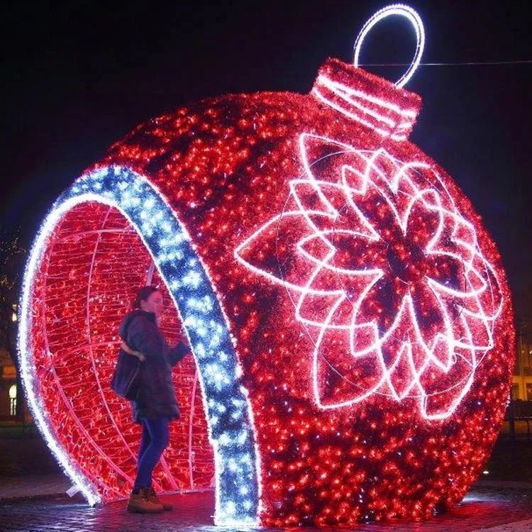 Уличный торговый центр декоративный светодиодный 3d большой Снежинка шар свет мотив освещение