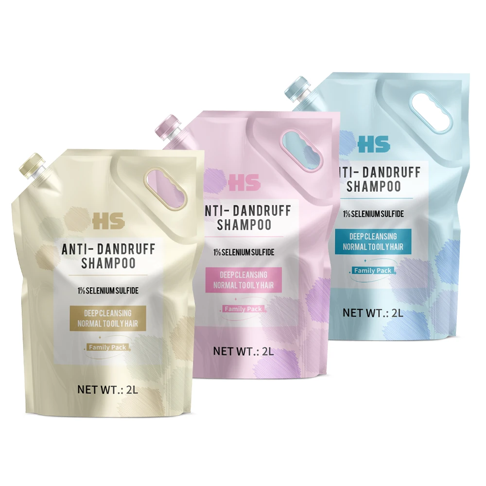 Custom Printed Doypack Bag 100ml 0.5L 1L Laundry Detergent Spout Pouch Shampoo Squeeze Packaging Liquid Hand Soap Refill Pouch