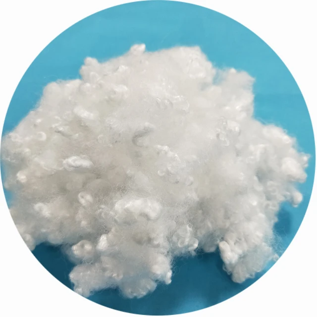 polyester fiber recycle hollow silicone 6dx64mm for wadding/ padding