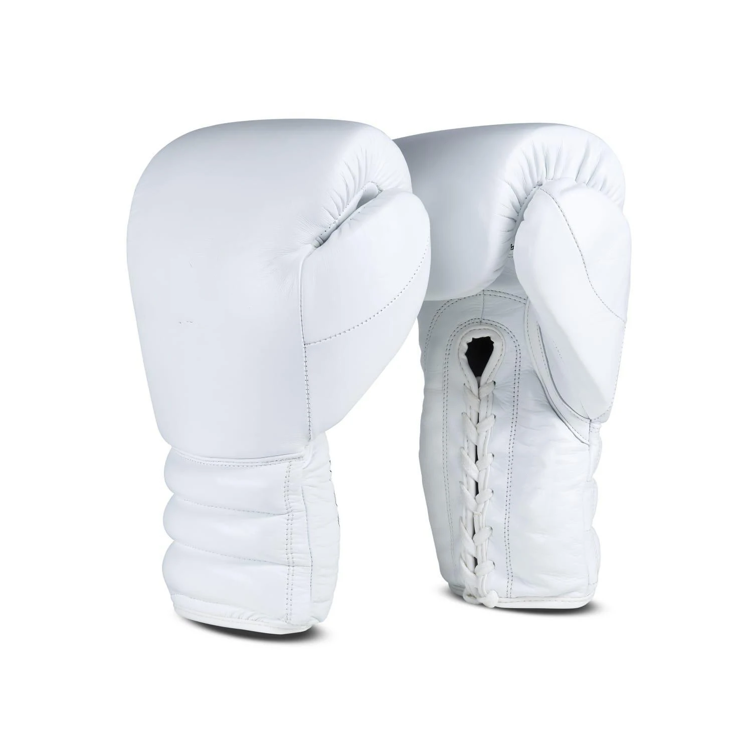 High Quality Great Selling Exotic Metallic Cowhide Leather Lace Closing Boxing gloves