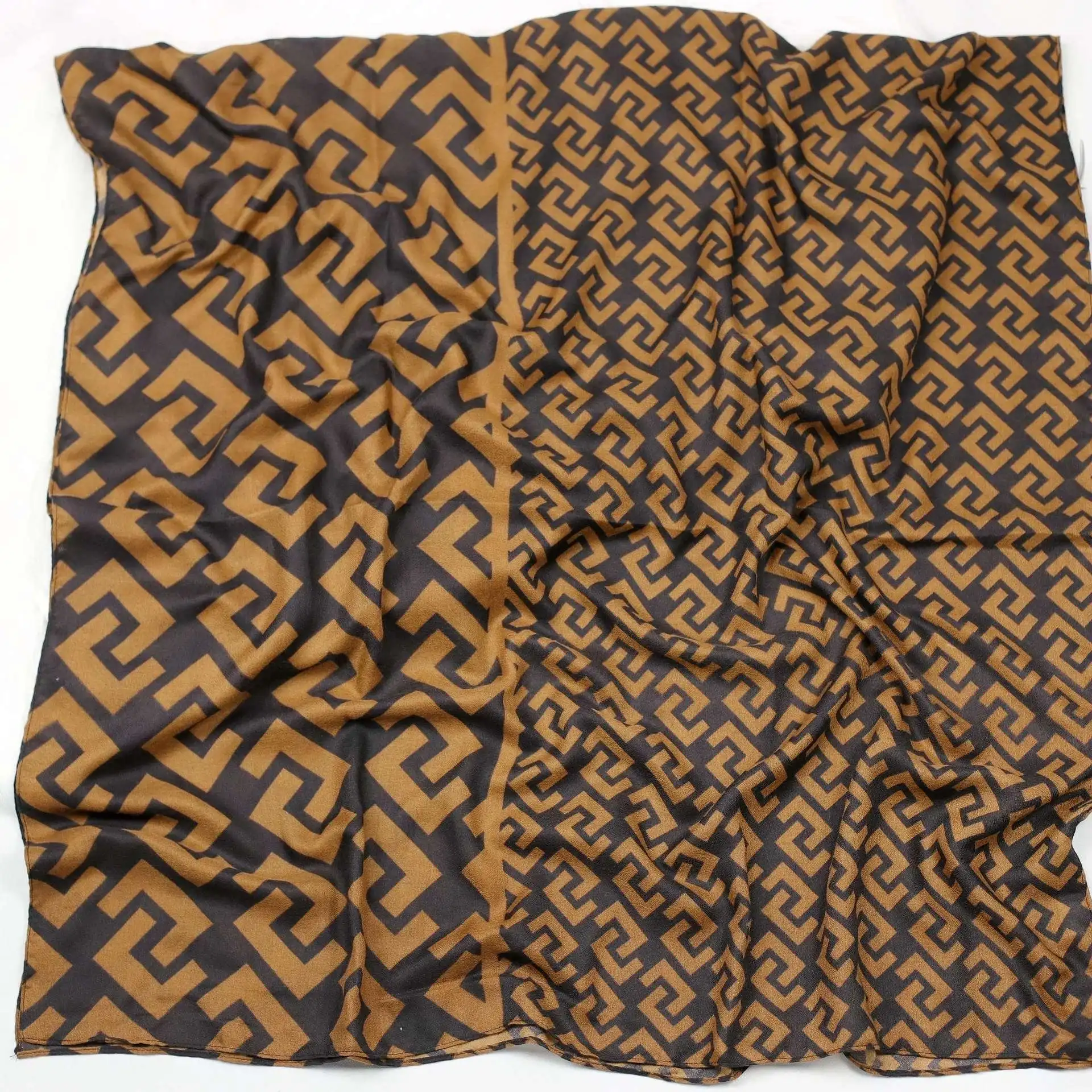 
FF print scarf for women silk scarf custom printing scarves 