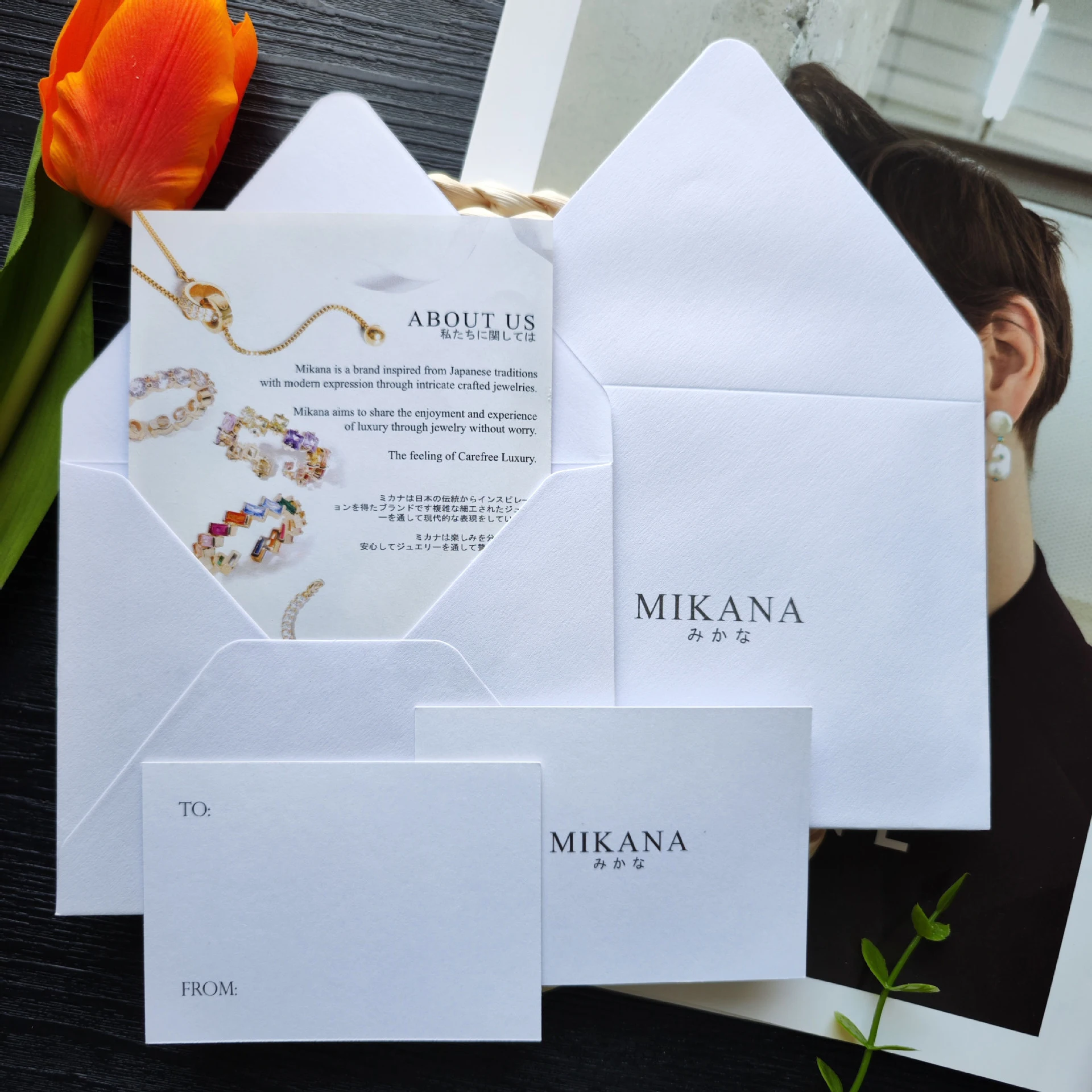 VIP member invitation luxury brand matt white customized logo logo writing paper products envelope with card