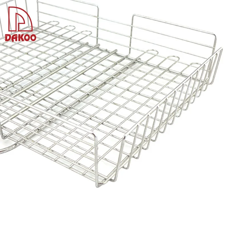 High-grade wire mesh clamp Stainless Steel BBQ Mesh Baskets Barbecue Tools Grill Net