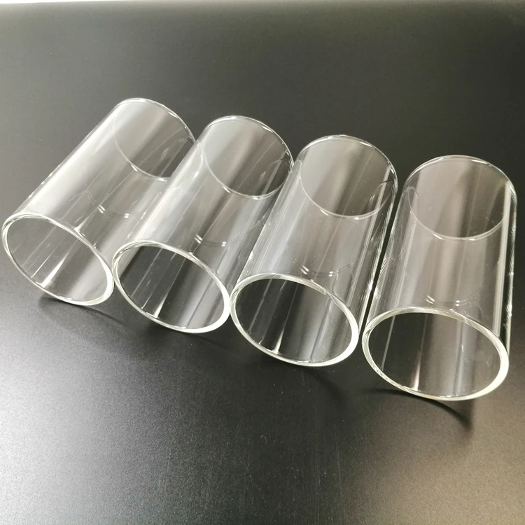 Производитель 60 мм прозрачная боросиликатная стеклянная трубка, стеклянная трубка для кальяна