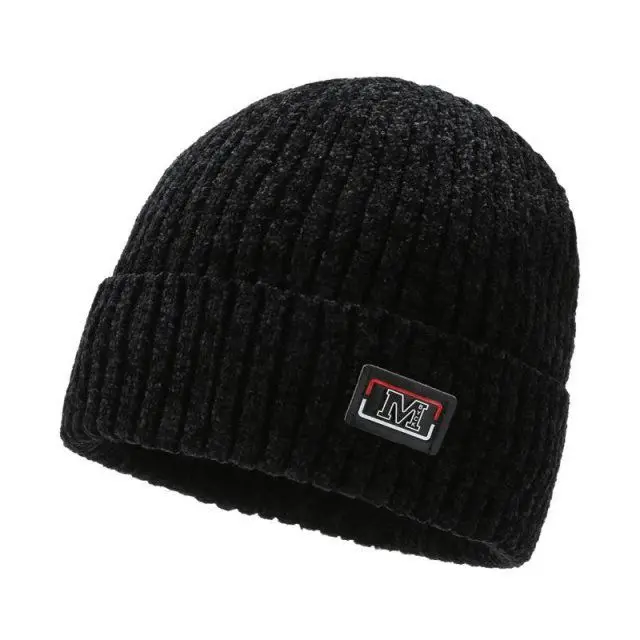 New Winter Cold Cotton Outdoor Ear Protection Fashion Chenille Warm Beanies Knitted Hat For Women And Men