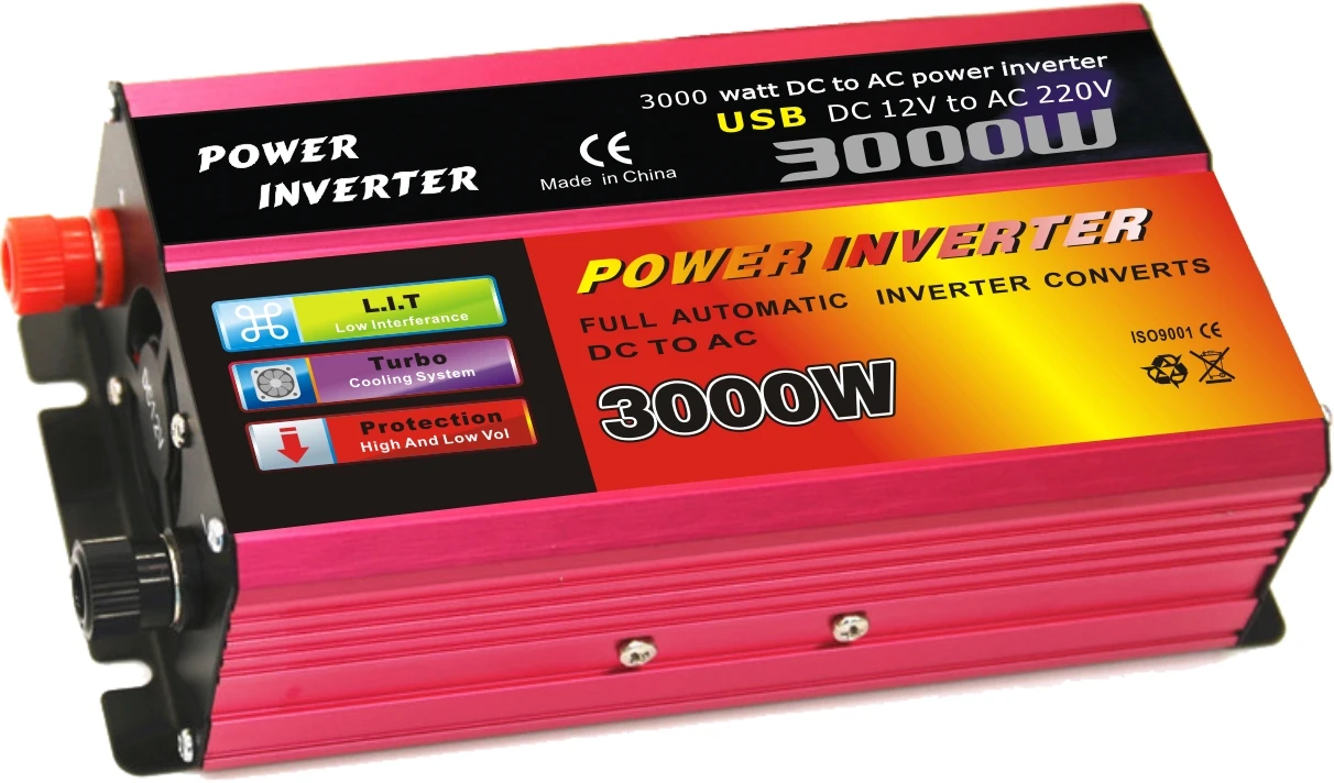 Hot Selling 3000W 12V 24V 110V 230V DC/AC Off-Grid Solar Power Inverter Modified Sine Wave Converter & Inverter