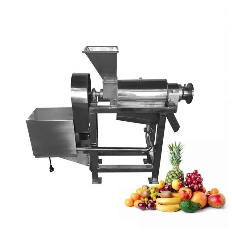 500kg/h capacity commercial small scale fruit juice making machine spiral fruit juice extractor fruit and vegetable juicer