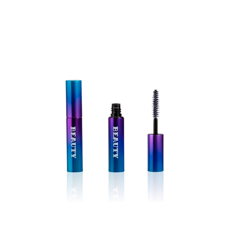 Special design 2 colors gradient mini version 5ml high-end metal/aluminum fattening mascara tube/bottle/container/stick