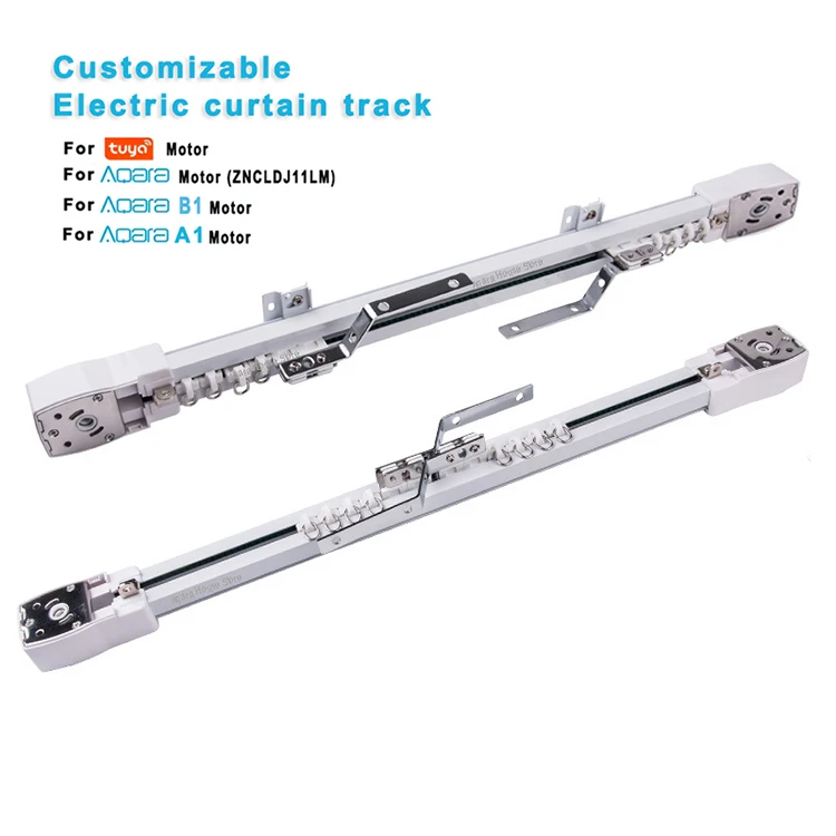 Super Silent Customized Electric Curtains rail for  Mijia App A1 B1 motor tuya motor Smart Electric Curtain track smart home
