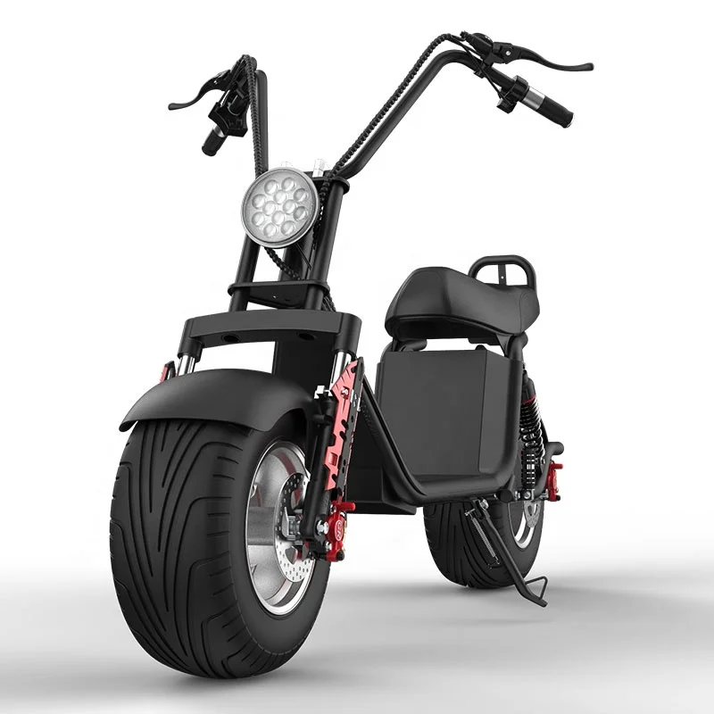 Sunnytimes Manufacture Max Speed 50KM/H Two Wheels Electric Scooter 1500w Citycoco 2021 For Adult 60V Lithium Battery