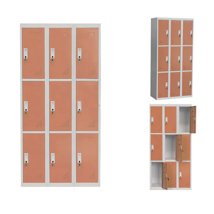 Custom gym natatorium locker factory staff dormitory locker multi-color home bedroom metal cabinet steel wardrobe