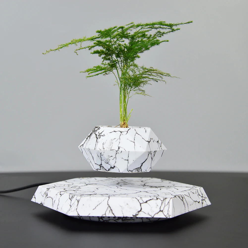 Hot Selling Floating Lamp Magnetic Levitating Plant  Pot  for Christmas Gift