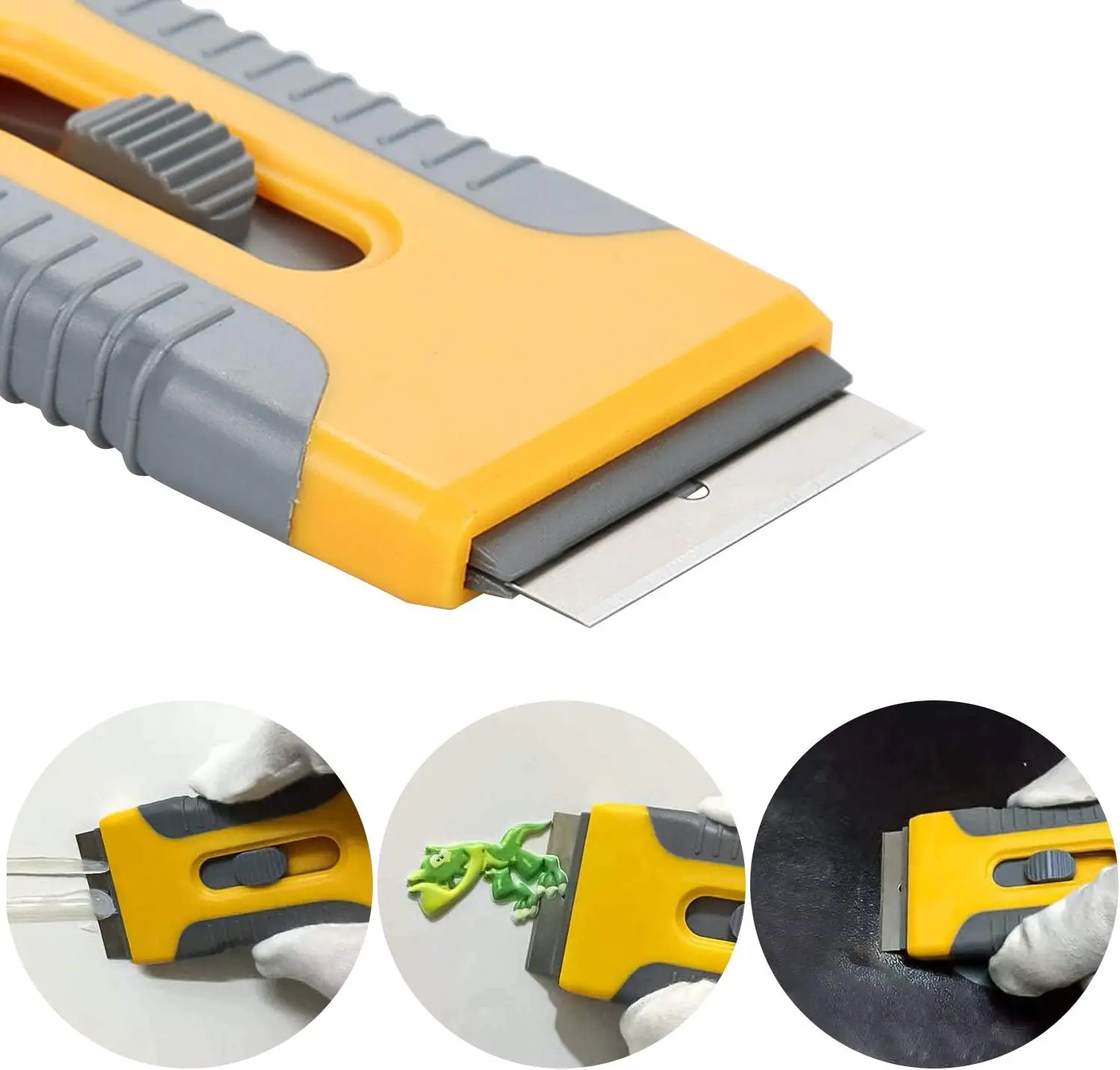 Car Sticker Remover Razor Blade Spatula Scraper Window Tint Tools Utility Knife for Window Glass Film Glue Removing