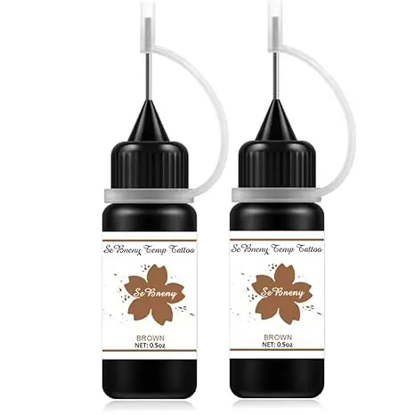 Temporary Body Art Painting   Natural Color  Semi Permanent paste Gel DIY black temporary tattoo ink with your label