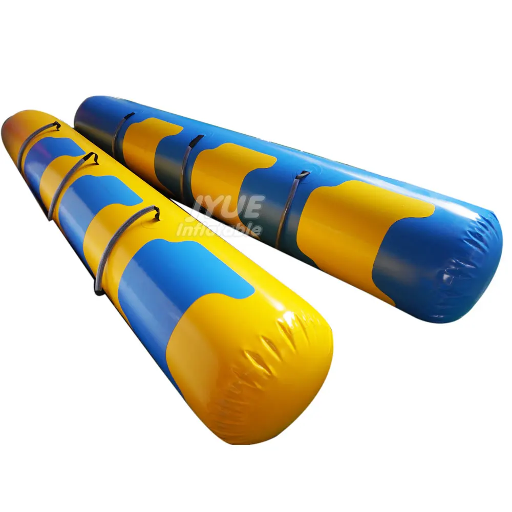 Customized 3m Inflatable Long Water Tubes Life Bouys For Sale PVC Inflatable Tubes With D Rings