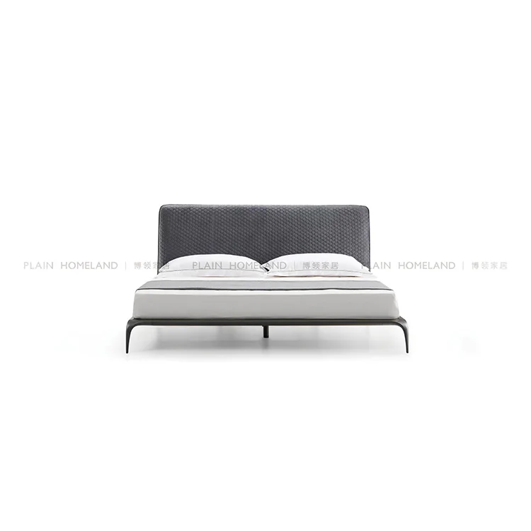 Modern Wood Bed Design Bed Room Furniture Luxury Fashion Veneered Bed