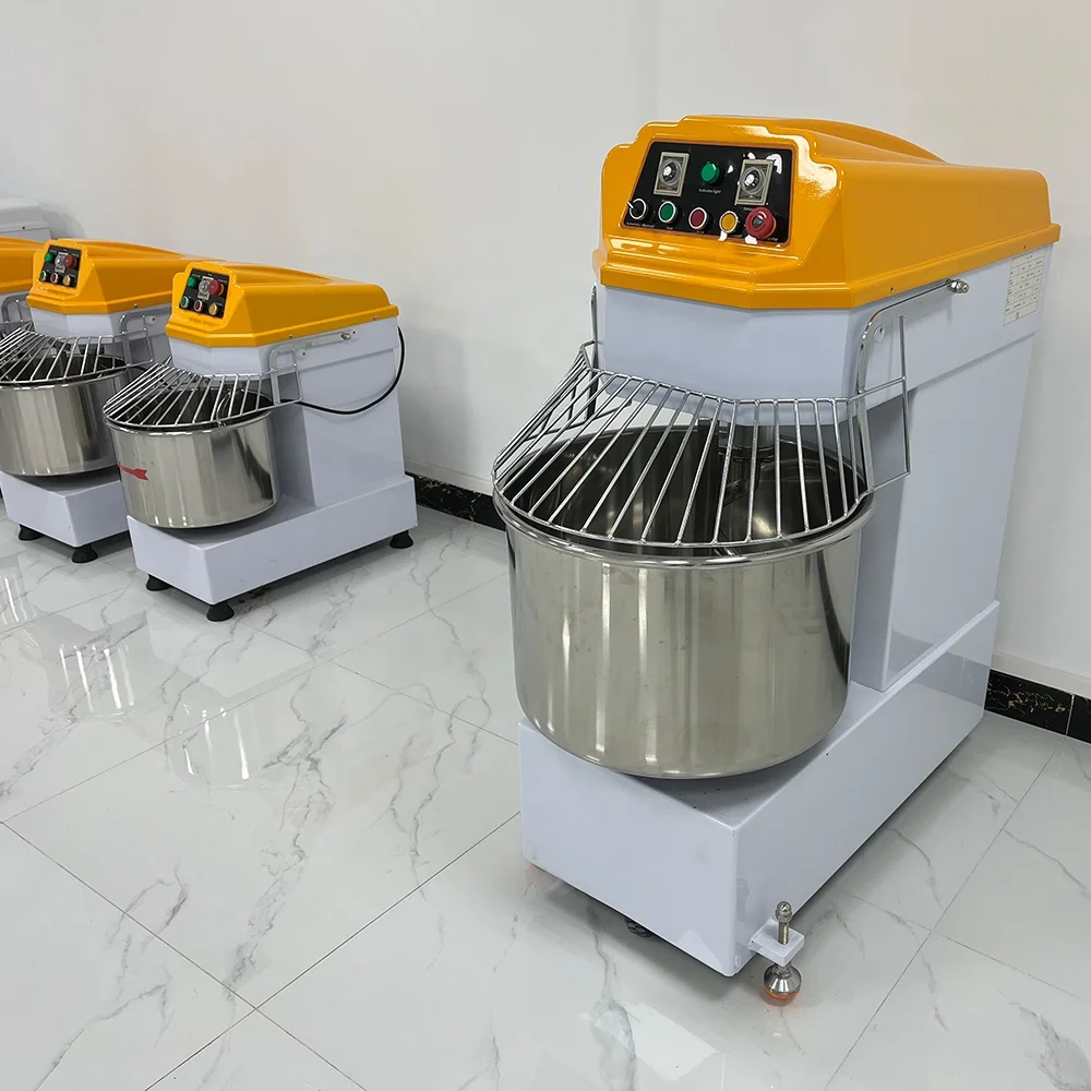 20/35/45/55/68/88L Commercial Baking Bakery Spiral Mixing Machine Bread Pizza Flour Dough Kneader