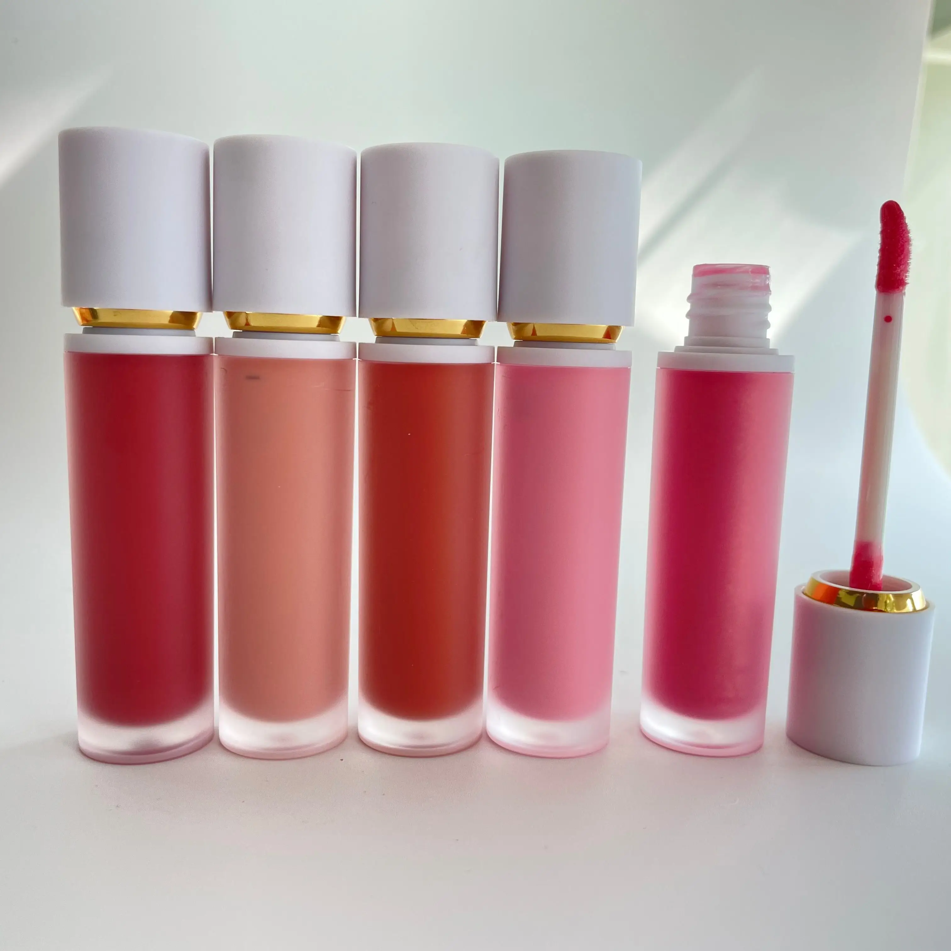 High quality custom your own logo light pink liquid blush with private label