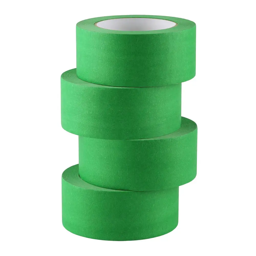 BYSLI Crepe Paper Car Auto Automotive Paint Painting Detailing Green Painters Masking Tape