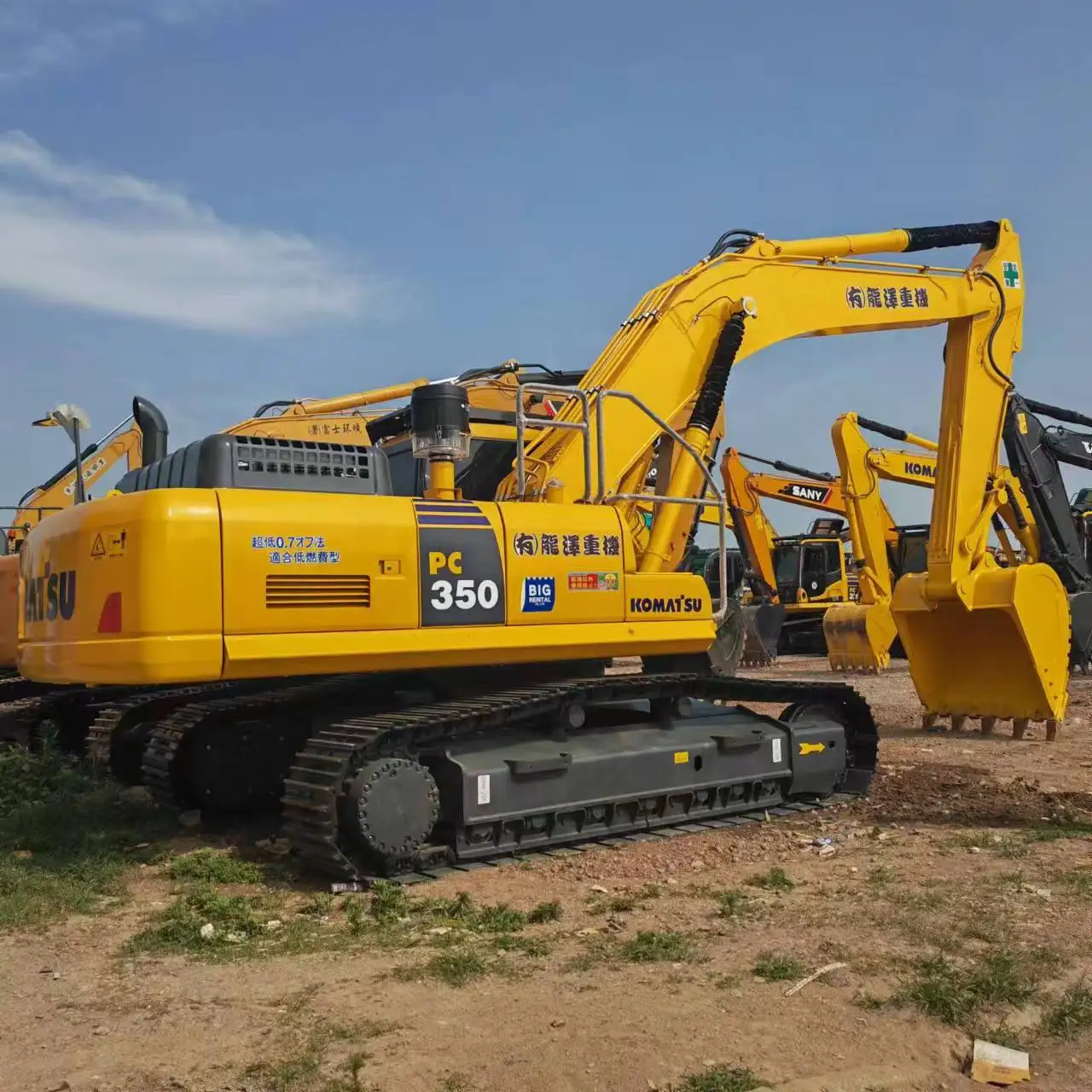 35ton good condition cheap price original paint crawler KOMATSU 350 used excavator