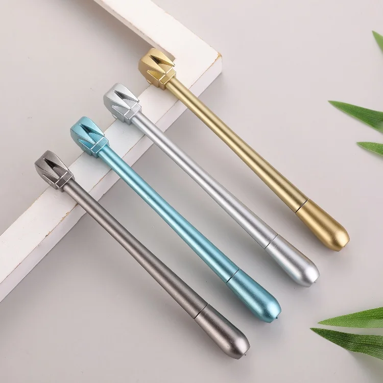 Creative Imitate Metal Sheep Horn Hammer Gel Pens 0.5MM Black Ink Pupil Gel Pen Funny Hammer Tool Pens