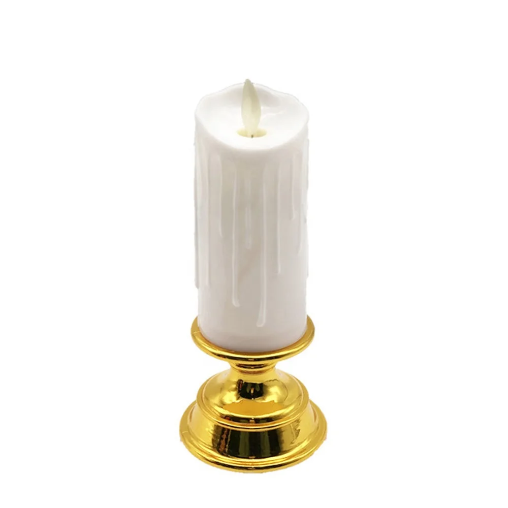 Electronic led flame for candle flameless battery flickering led  candles swing with stand