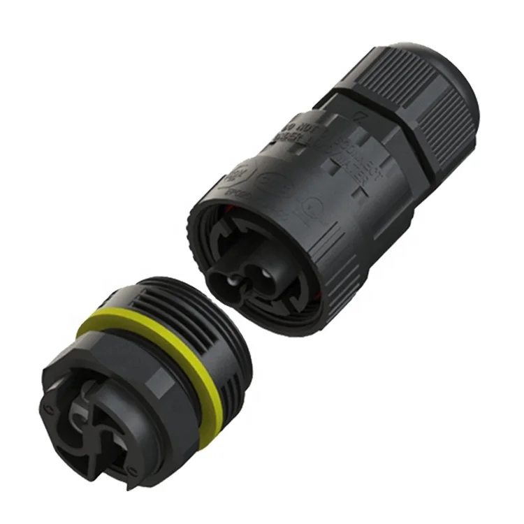 2 pin male cable end screw plug wire connectors for thermostat