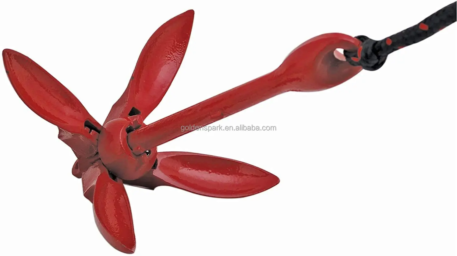 Kayak Anchor Kits Portable Folding Anchor Buoy Kit Canoe Kayak Raft Boat Sailboat Fishing 3.5 lbs