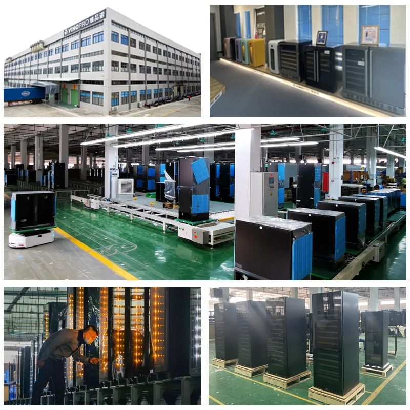 Vinopro Wholesale price 258L 70 bottles fan cooling compressor wine refrigerator smart wine cooler with CE approval