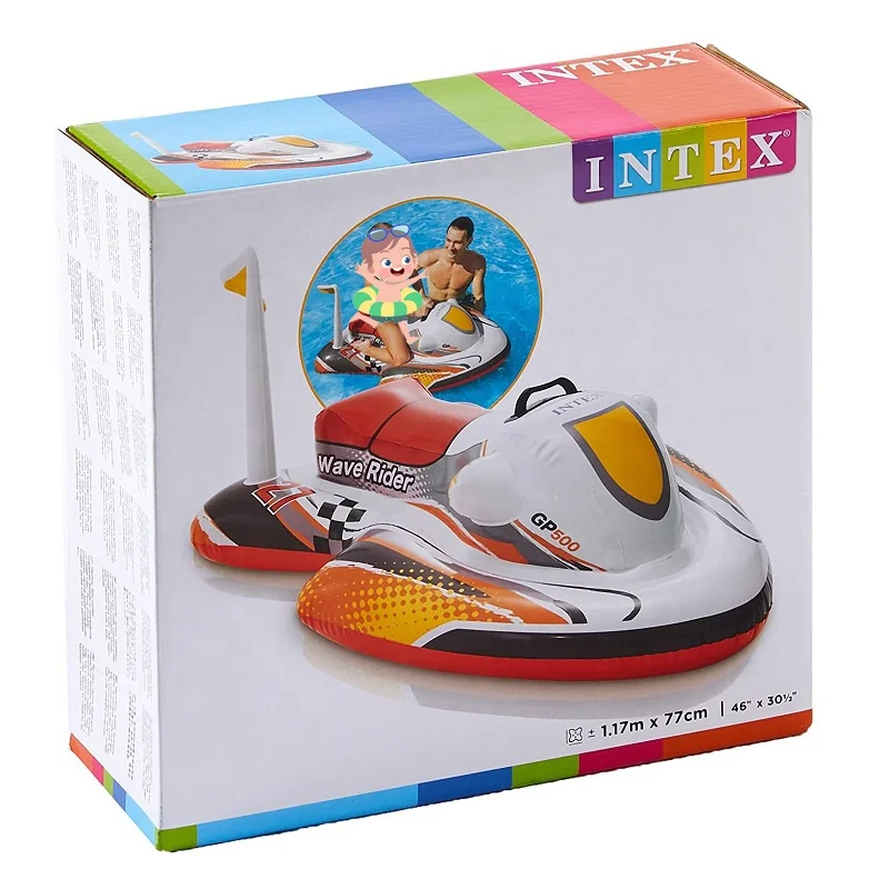 Intex 57520 Children Toy Wave Rider Ride-on With Handle Inflatable Swimming Pool Floating