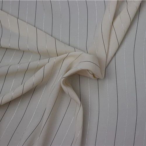 Trendy Style Two-Tone Stripes Fabric Two-Tone Gold Delicate Fashion Charm Blooming Fabric