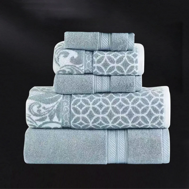 Luxury thick custom woven logo jacquard travel bath towel terry cloth embossed 100% cotton beach towel