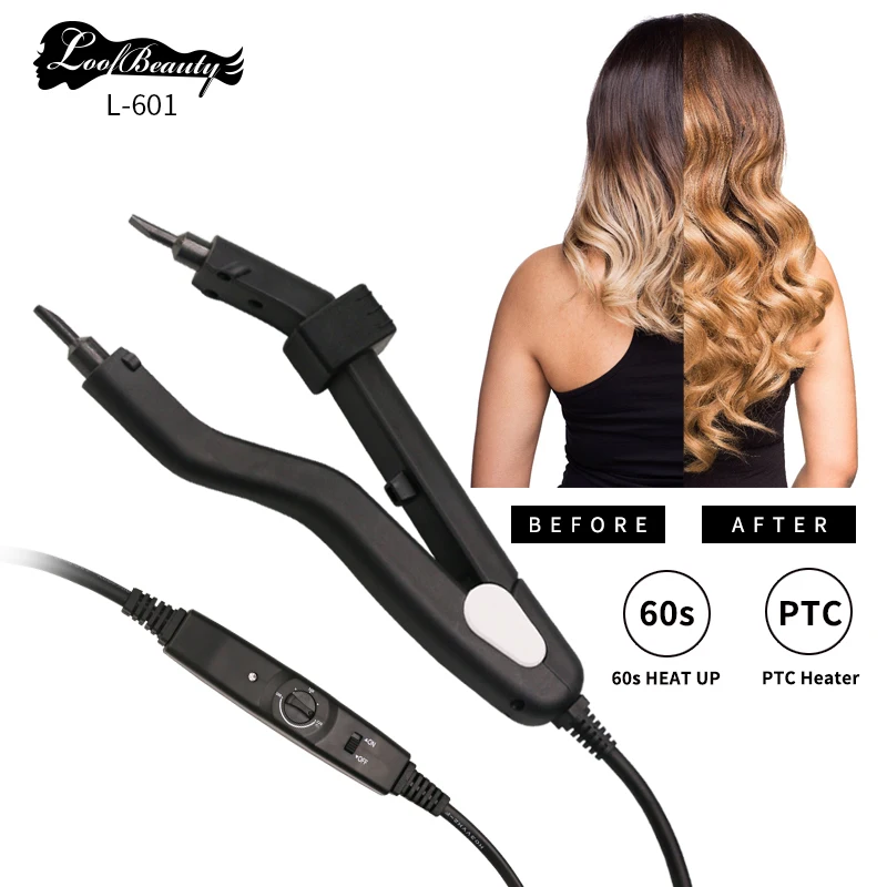 Loof Fusion Hair Extension Tools Customized Professional High Temperature Hair Connector Heating Tool Hair Extension Iron