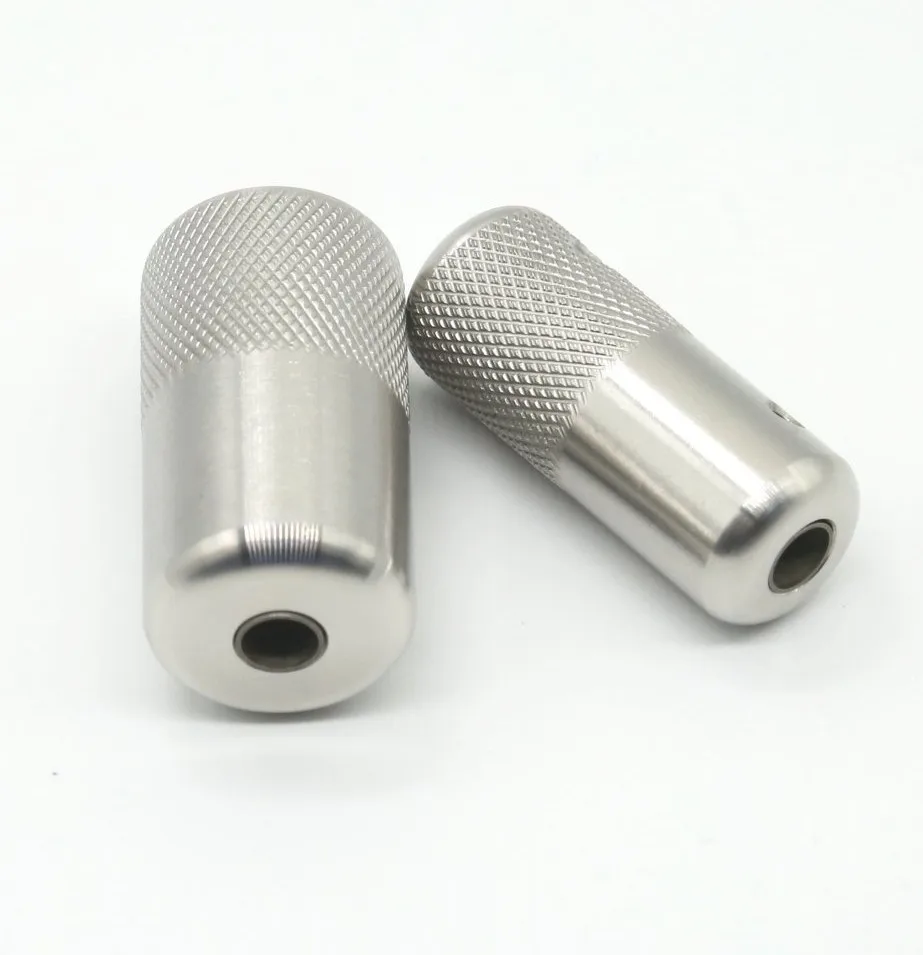 custom cnc machining high quality stainless steel aluminum tattoo handle grip