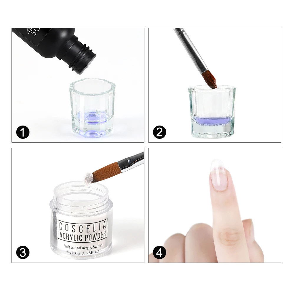 Private Label High Quality 30ml Oem Odorless Clear Color Monomer Nail Acrylic Liquid Quick-dry for Nail Acrylic Powder EMA MMA