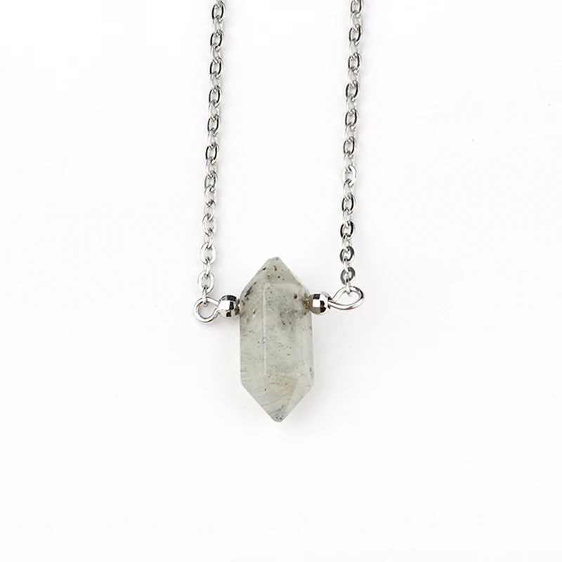 Wholesale Natural Stone Pendant Quartz Crystals Stones Healing crystal chakra crystal stone round pendant For Jewelry Making