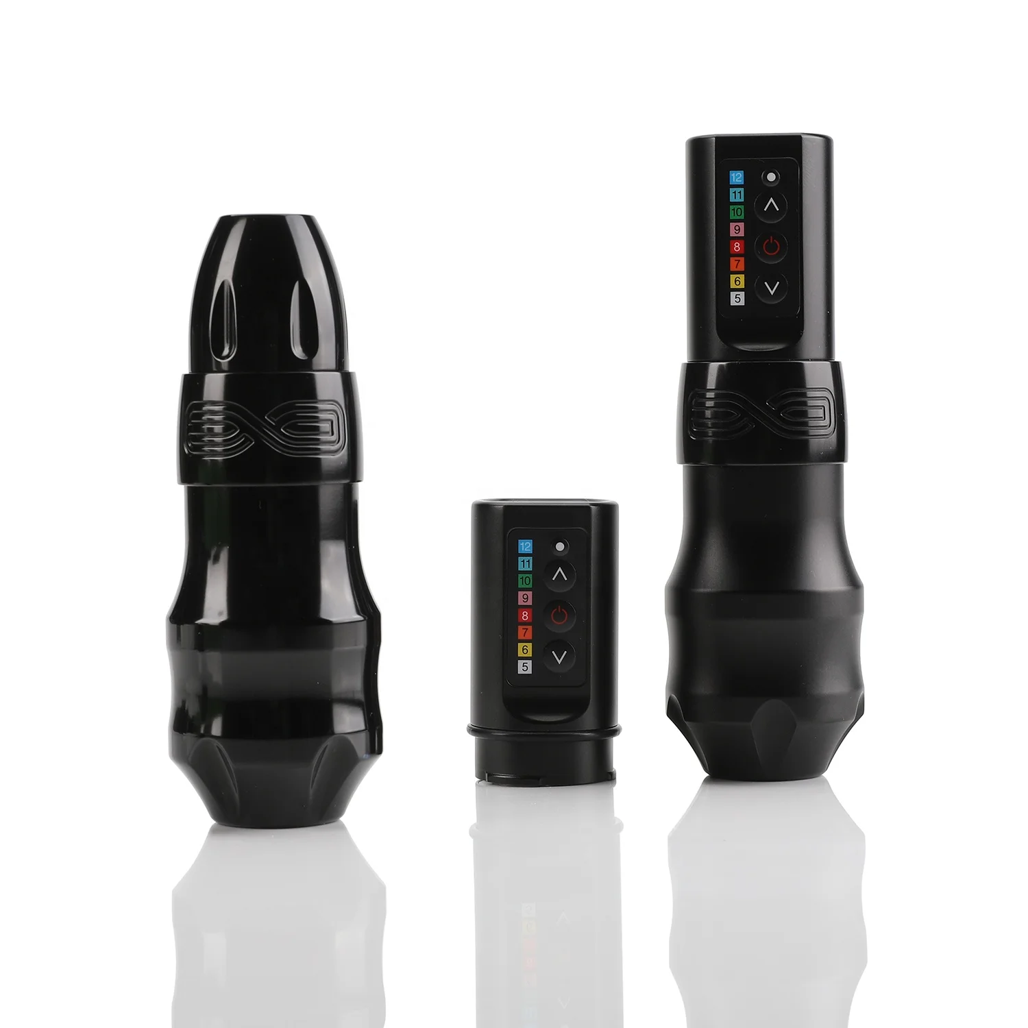 Professional Wireless Tattoo Machine Kit Strong Coreless Motor 2400mAh Lithium Battery Rotary Exo Tattoo Pen for Tattoo Artist