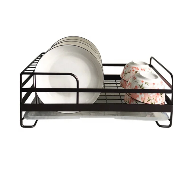 2020 hot sell Kitchen Plate Cup Dish Drying Rack Tray Cutlery Dish Drainer